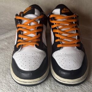 Nike Athletic Shoes Black White Orange Halloween